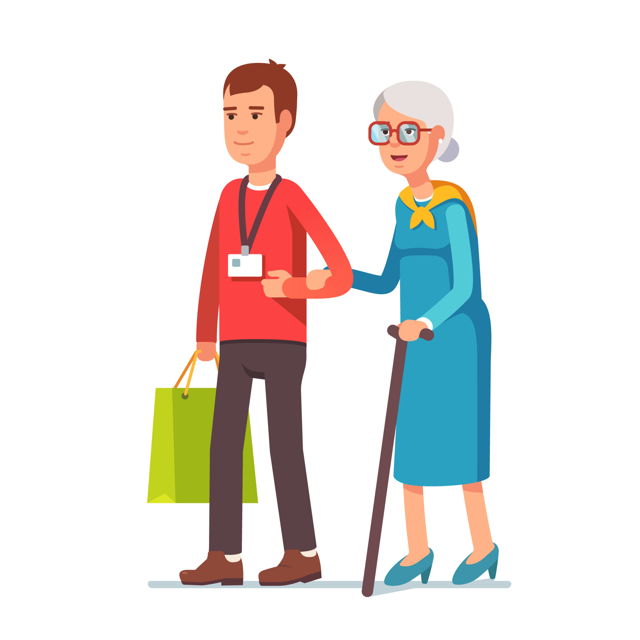 Helpful staff. Пенсионеры иллюстрация. Социальный работник рисунок. Социальный работник картинки. Социальный работник вектор.