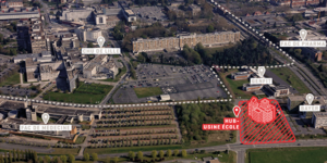 Plan bâtiment HUB Eurasanté