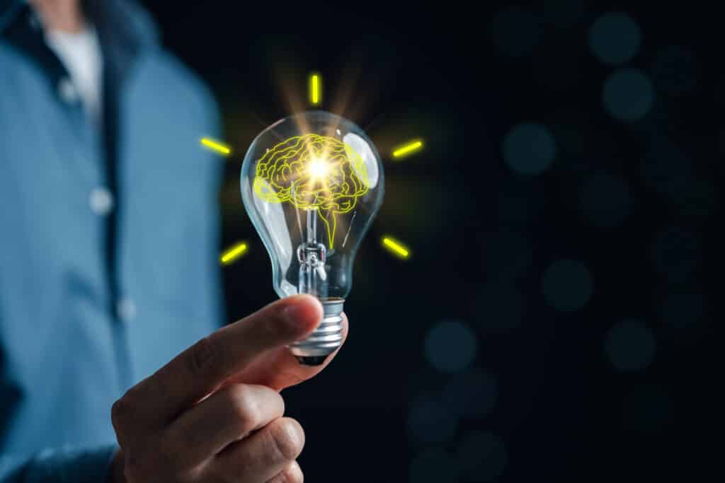Ampoule symbolisant la propriété intellectuelle